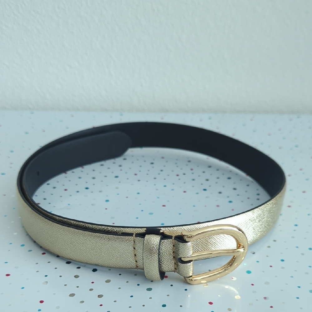 Lauren Ralph Lauren Charm Saffiano Leather Belt